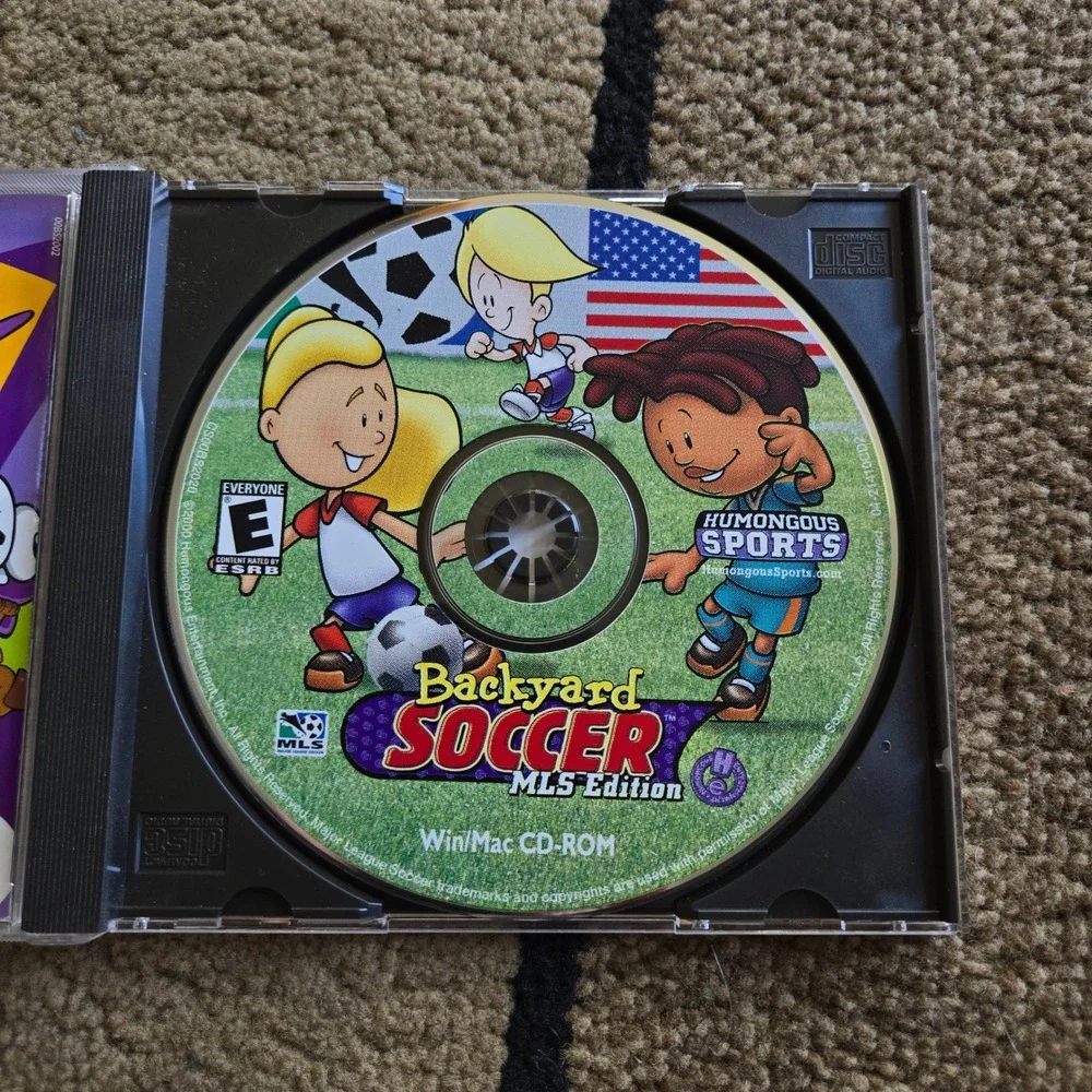 Backyard Soccer MLS Edition PC Mac CD-ROM 2000 Humongous Sports Vintage Game